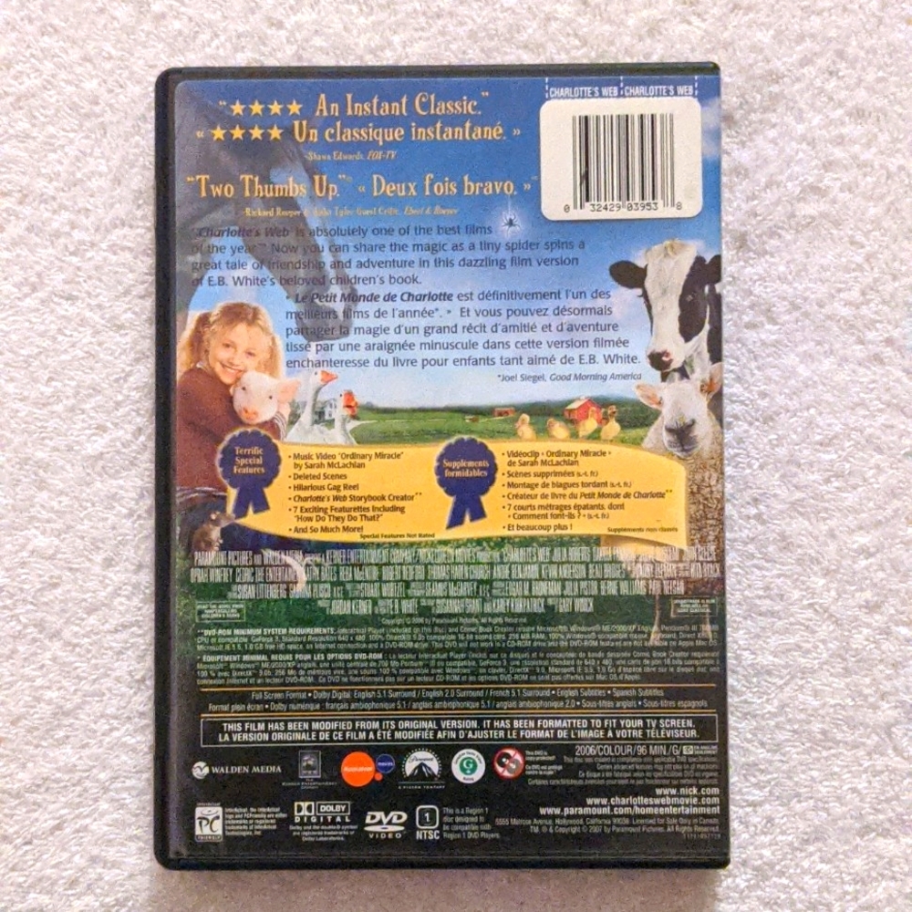 DVD: Charlotte's Web - Picture 2 of 3